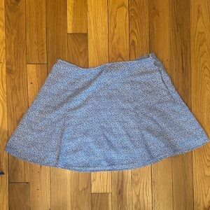 Abercrombie Blue Flower Printed A-Line Mini Skirt